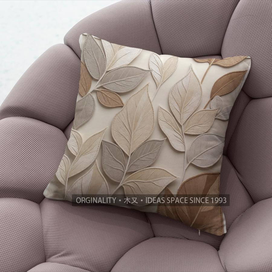 Boho Tropical Leaf Print Square Throw Pillow Covers Pattern Cushion Cover Suitable For Sofa Bedroom Car Pillow Cover