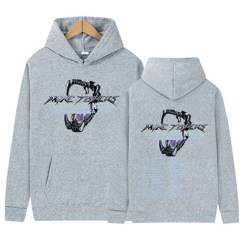 Rapper Myke Towers 2024 Tour Hoodie Men's Hip Hop Gothic Fashion Pullover Sweatshirt Unisex Vintage Oversized Hoodies Streetwear