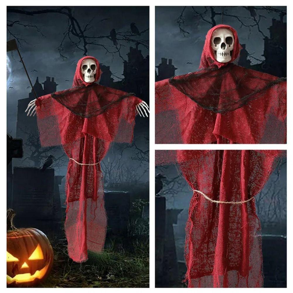 Scary Ghosts Ornaments Hanging Halloween Decoration Party Supply Skull Ghost Pendants  Garden