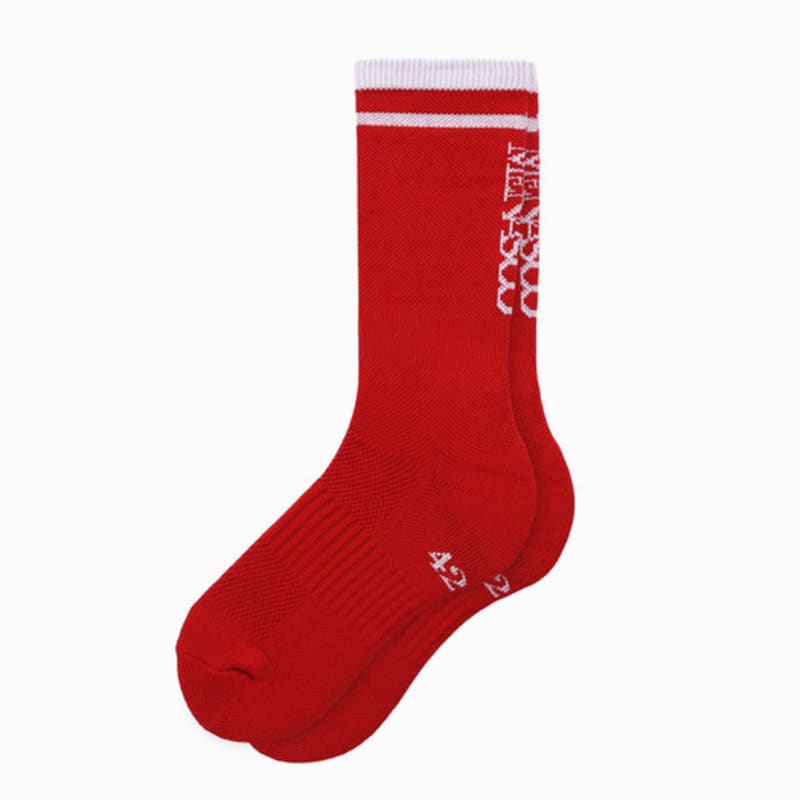 

MENASOO RUNNING CREW FLOGGER FIT SOCKS_LONG_red Red_F