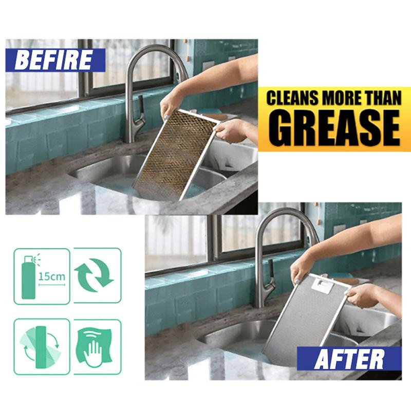 Cucina Magica Sgrassatore Pulitore Spray Panno Macchie d'Olio Rimuove Grasso Sporcizia Agente Casa Piano Cottura a Gas Forno Superficie di Pulizia