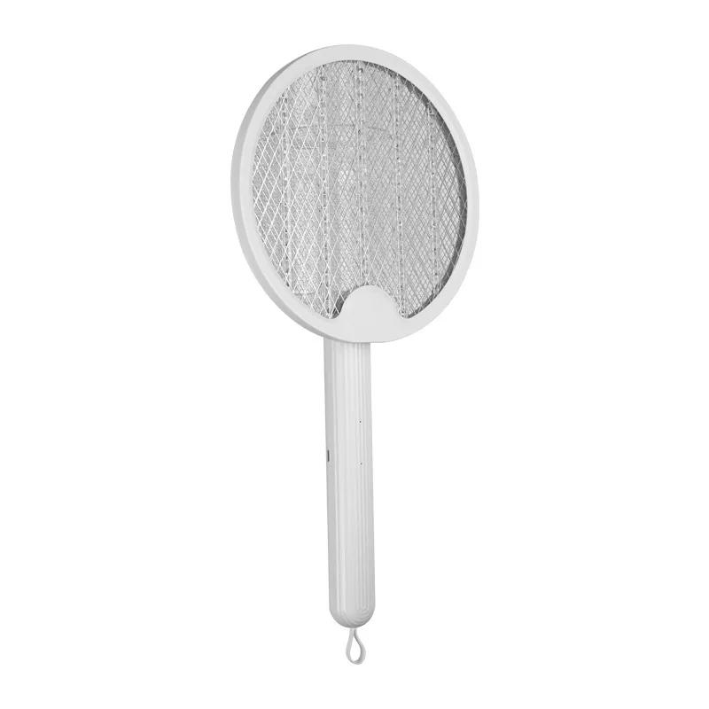 180 Rotating Handle Electric Fly Swatter Foldable Electric Mosquito Killer USB Rechargeable Fly Trap Mosquito for Outdoor