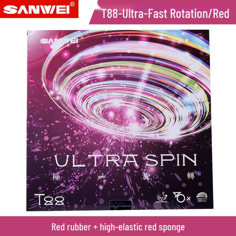 SANWEI T88 Extreme Spin Table Tennis Semi-Sticky Tacky Rubber Sheet
