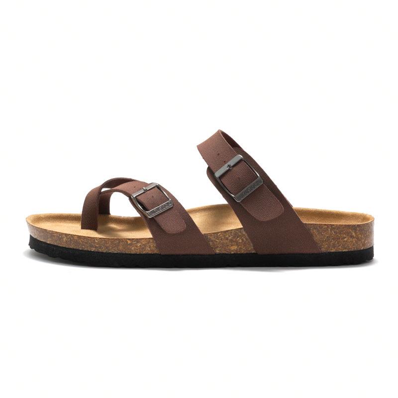 2024 Herbst/Sommer Neues Produkt Damen Kork Hausschuhe Trendy Herren Sandalen und Hausschuhe Paar Strandschuhe Water Pine Outwear 43 braun