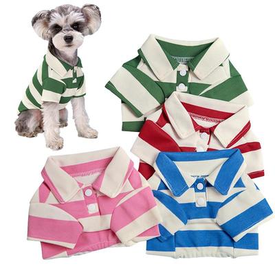 Polo para Perro Ropa de Verano para Perros Ropa Informal para Perros Pequeños Grandes Gatos Camiseta Chihuahua Pug Disfraces Yorkshire Camisas