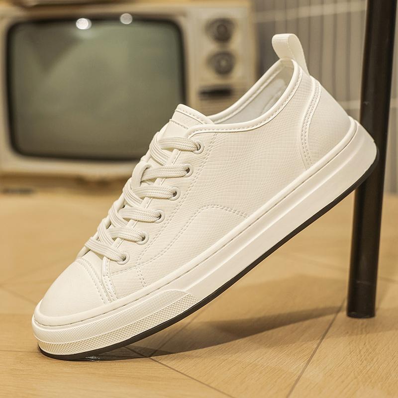 Men's Spring Summer Casual Soft-Soled Shoes Fashion Suede Leather Sneakers Leisure Walk Masculino Lace-Up Outdoor Skate Footwear