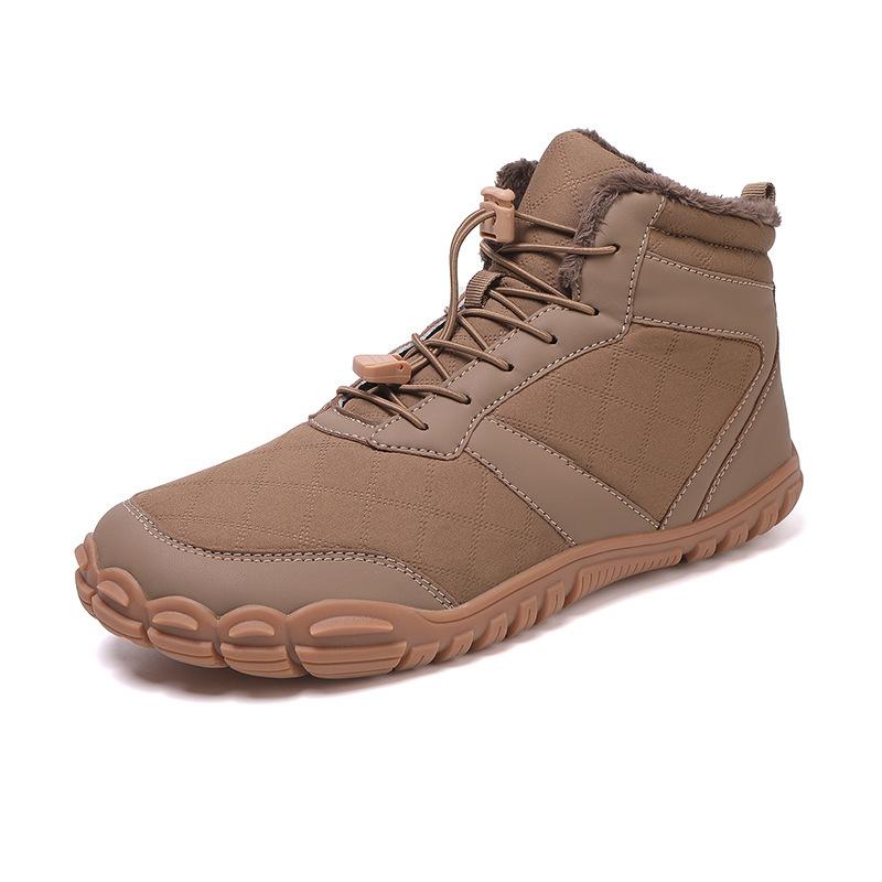 

Warm cotton shoes Outdoor casual sports shoes Fleece thickened medium-top snow boots 43 світло-коричневого кольору