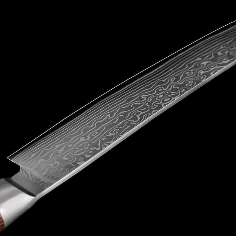 Damascus Staal Keuken Chef Mes Uitbeen Snijmes Slagersmes Vlees Vis Sushi Mes Professionele Kookmes