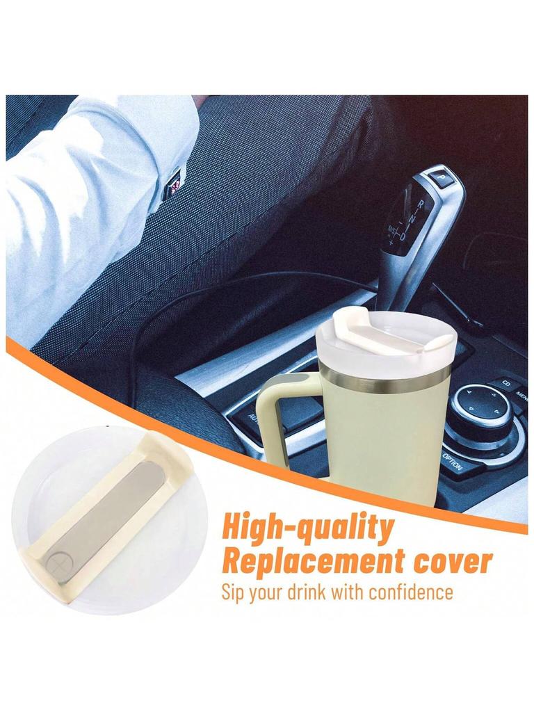 40 OZ Replacement Lid for Stanley Cup Accessory, Transparent Leak-Proof Tumbler Cover for Stanley Cup Accessories