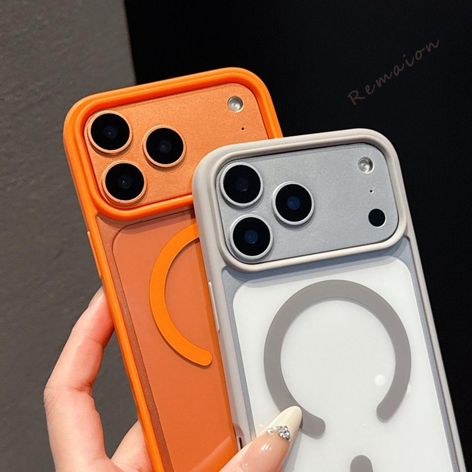 Magnetic Phone Case for For Iphone 17E 16E 14 1 16 Plus 11 12 13 Pro Max Mini X XR XS MAX Clear Charging Protector Cover