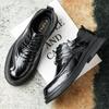 2025 Leather Shoes Men's Leather High-end Fashion Men's Shoes British Style Business Casual Wedding Derby Shoes Dress Commuter