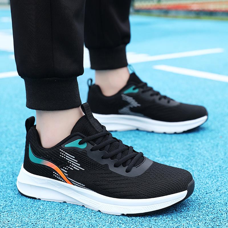 Men'S Shoes Sneakers Men'S Summer Lightweight Shock-Absorbing Running Shoes Mesh Casual Breathable Running Shoes Men'S
