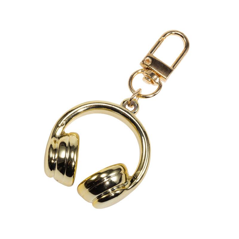Niedlicher Kreativer 3D Kopfhörer Anhänger Schlüsselanhänger Handykette Kopfhörer Charm Rucksack Hängedekoration Zubehör Geschenk