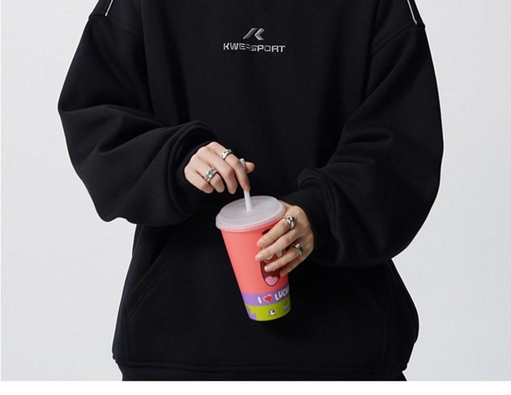 Unisex Trendy Button Design Hooded Sweatshirt - Versatile Loose Fit