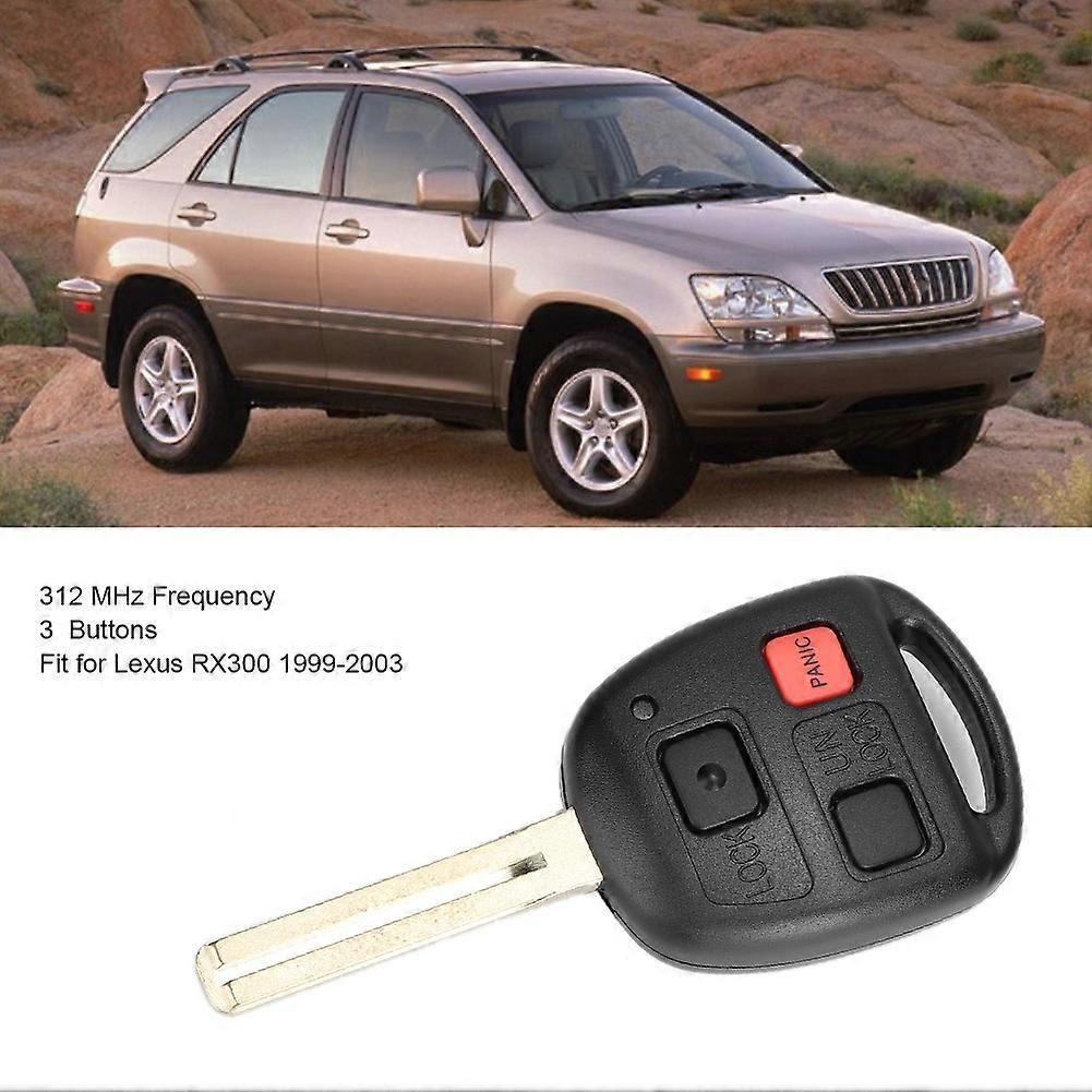 312MHz 3 Button Remote Key Fob N14TMTX-1 with 4C Ceramic Chip Fit for Lexus RX300 99-03