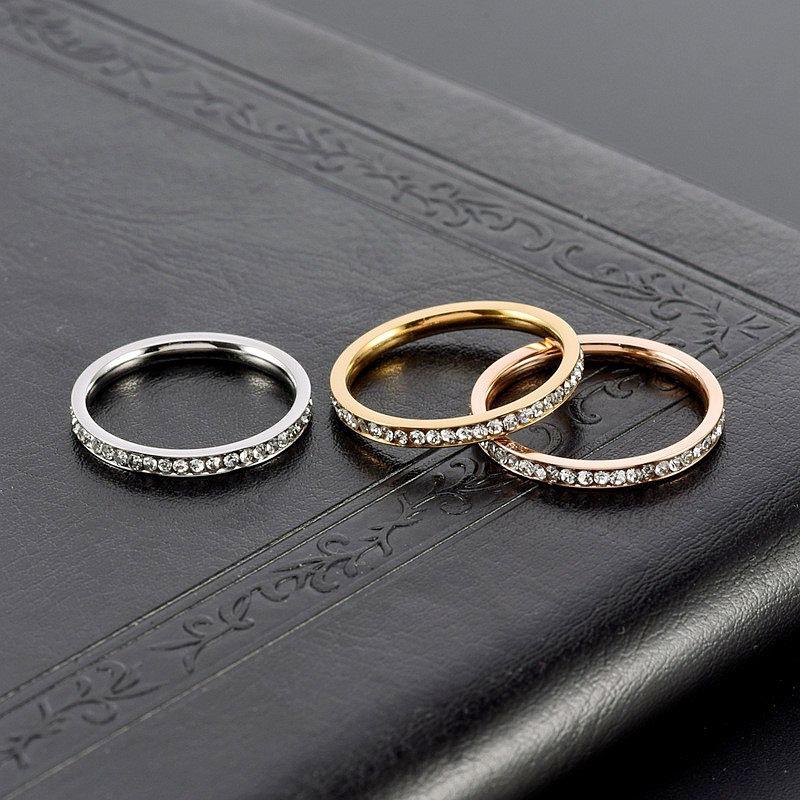 

Fashion Zircon Chain Rings For Women Gold Copper Color Elegant Finger Ring Female Korean Wedding Zircon Gift 11 Яскраво-рожевий