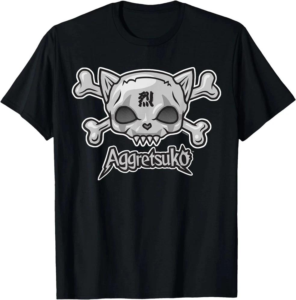 Aggretsuko Skull And Crossbones Tee Shirt TShirt S