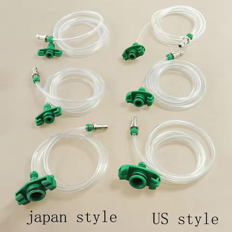 3Cc/5Cc/10Cc/20Cc/30Cc/50Cc Vzduchová trubice Dávkovač Stříkačka Barel Jehlový hrot Japonsko USA Styl Ventil Spojovací adaptér