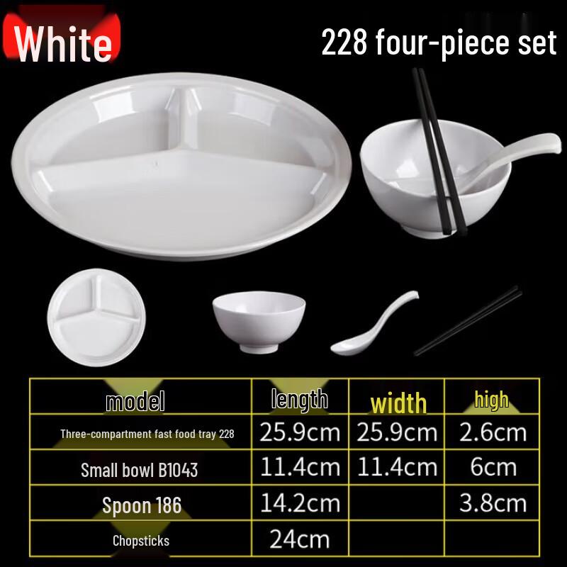 

Melamine Divided Cafeteria Tray