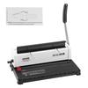 Spiralbindemaschine, Manueller Buchbinder 34-Loch-Bindung 120 Blatt, Locher einstellbar 3/16" - 9/16" Spiralbindespiralen, für Brief
