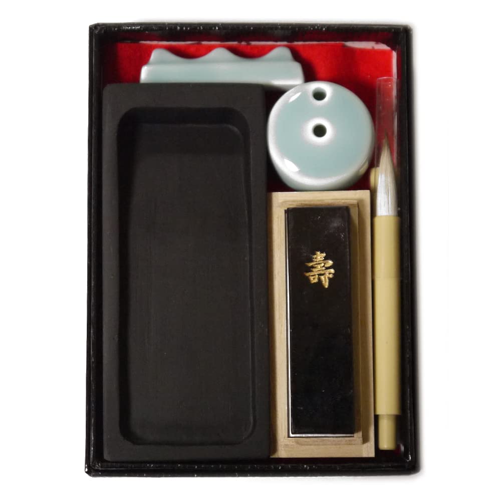 

Four treasures of the Calligraphy set by Gyokurindo красный