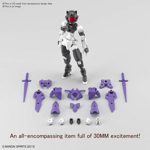 BANDAI SPIRITS 30MM 1/144 EXM-E7f Spinatia (Спецификация фехтовальщика) Пластиковая модель с цветовой кодировкой в масштабе 1/144