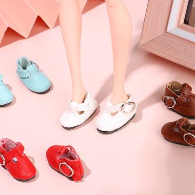 1 Pair Fashion Multicolor Doll Shoes PU Leather Change Clothes Game Fit 1/6 Scale Dolls Accessories Play House Gift 2.8*1.2cm