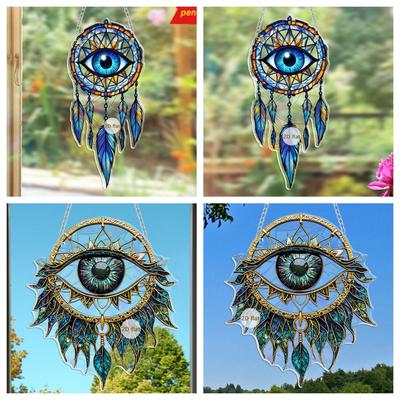 Sommergarten Unregelmäßiger Farbiger Acryl Sonnenfänger Anhänger