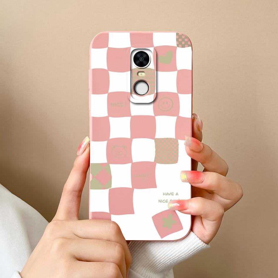 Geeignet für Redmi Note 9S 9T 8 7 7S 9 10 10S 10T K80 Pro Max Plus Handyhüllen Mode Karomuster Weiche Schlanke Flüssigsilikonhülle für Redmi Capa