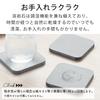 &NE Lava Stone Coaster, Square, Gray, 1 Piece, 9cm Wide X 9cm Deep X 1cm Thick, Absorbent, Lava Stone, Asbestos-Free, Quick-Drying, Square, Small,