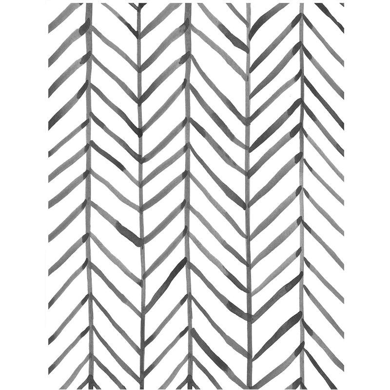 Boho Peel and Stick Wallpaper Stripe Herringbone Black White Vinyl Self Adhesive Room Decor Contact Paper for Wall Decor