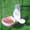 Large Capacity Small Pet Food Feeder Hanging Pet Bowl Pet Drinking Fountain Feeder  for Cats Dogs