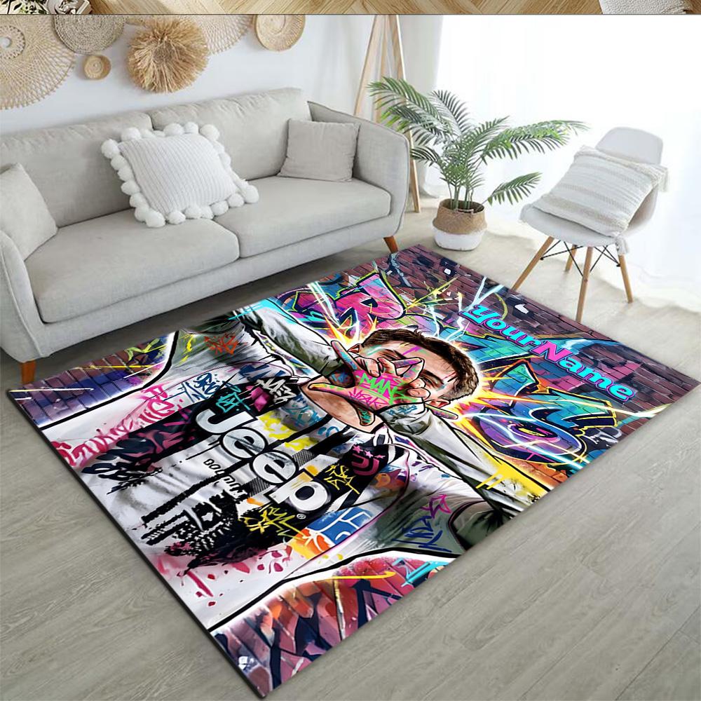 Juventus Customize Your Name Area Rug Suitable for Dormitory Entryway Balcony Study room Antislip Carpet Decorate Offices