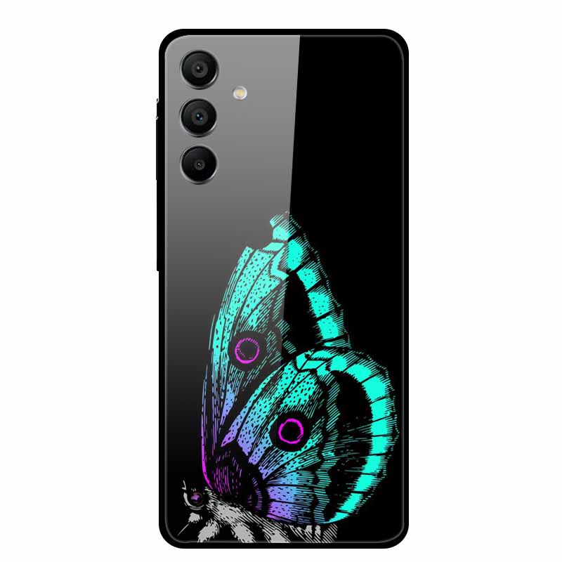 Tempered Glass Case for Samsung Galaxy A16 5G Back Cover Hard Case for SamsungA16 Phone Case Fundas Cool Protective Cute Bumper