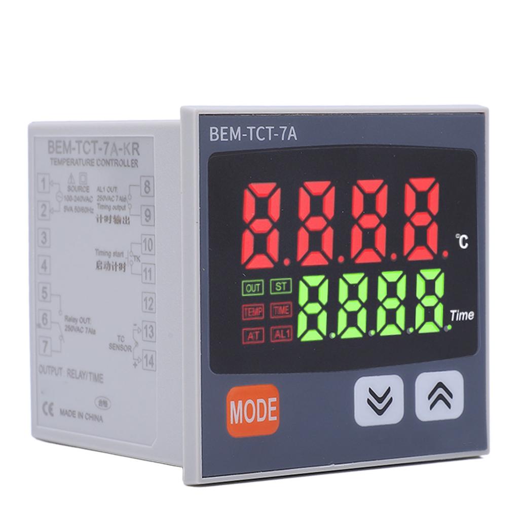 Digital Display Temperature Controller Relay Output Thermostat for Heat Press Machine 100?240V