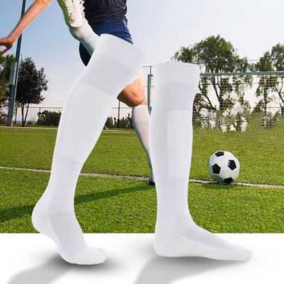 1 Pair Sports Socks Knee High Stretchy Moisture Wicking Terry Non-slip Foot Protection
