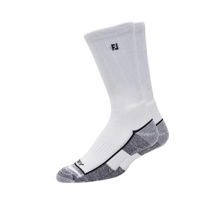 FootJoy Men s 2023 ProDry Crew Golf Socks, White, 12-15