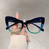 Oversized Cat Eye Glasses Women Stylish Vintage Blue Light Blocking Eyewear Butterfly Shaped Candy Color Rim Eyeglasses