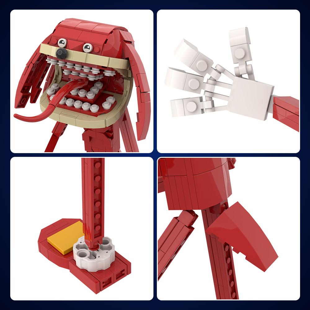 MOC Animated Figure Sonices Model Building Blocks Horror Sinful Hedgehog Action Figure Assembling Bricks Toy Halloween Gift