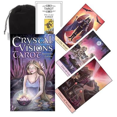 Tarot Card Set Visions Includes Japanese Tarot Card Instructions Pouch 79-Card [Crystal Tarot] & (Authentic)
