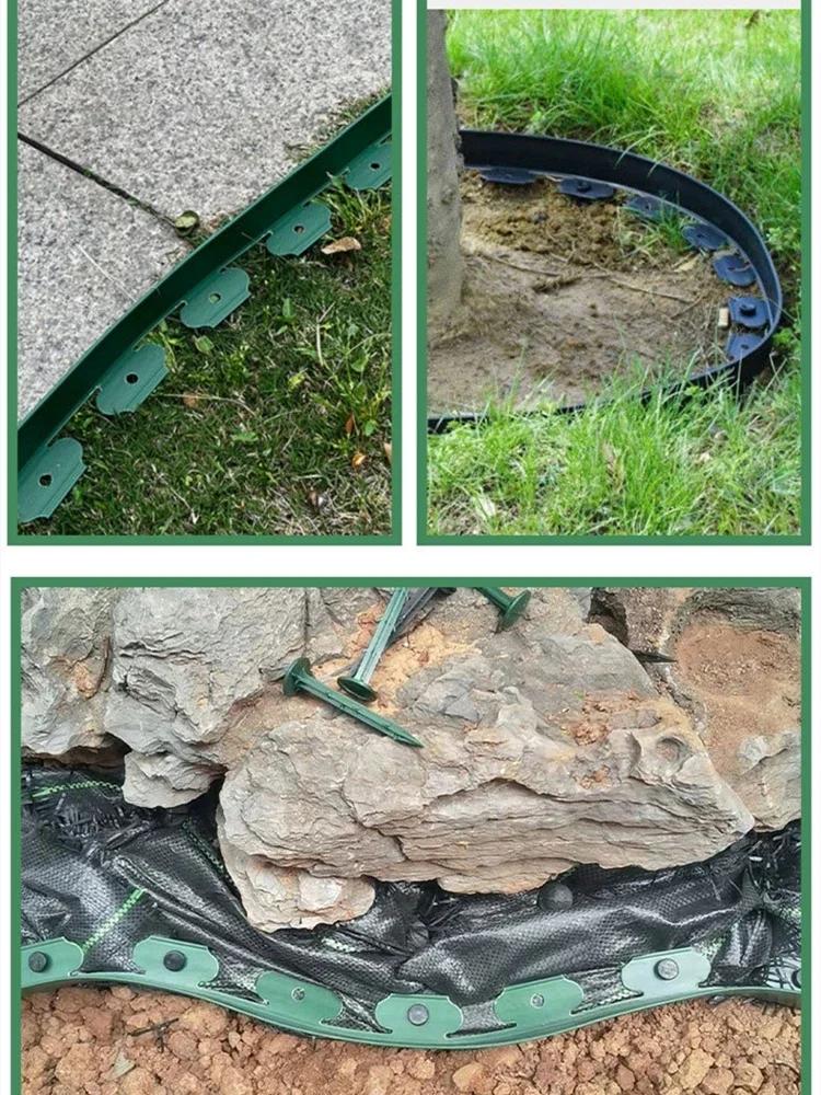 10m Courtyard Gardens Green Plant Sorting And Isolation Zone L-shaped Flower Bed Tree Median Strip Plastic Retaining Board