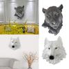 Modern Animal Head Statue Hanging 3D Sculpture for Centerpiece Decoration