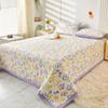 Class A Washable Cotton Linen Bedspread & Skirt Set - Quilted, Thickened, Machine Washable, 3-Piece