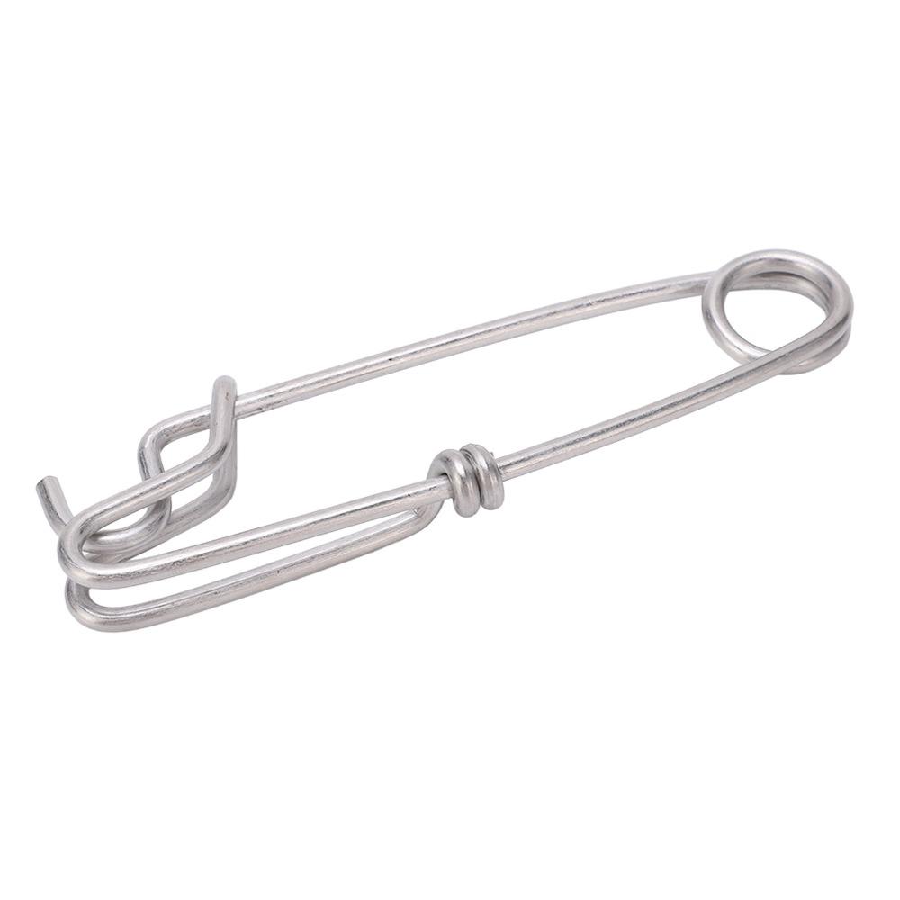 5PCS 5 Sizes Long Line Clips Easy On/Off Fishing Connectors Durable Closed Eye Pin  Tuna Fishing