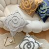 Bohemian Pillowcase Minimalist Pillow Cover Tufted Cushion Case Rose Floral Sofa Decor Ins Style Bedroom Accent Nordic Accessory