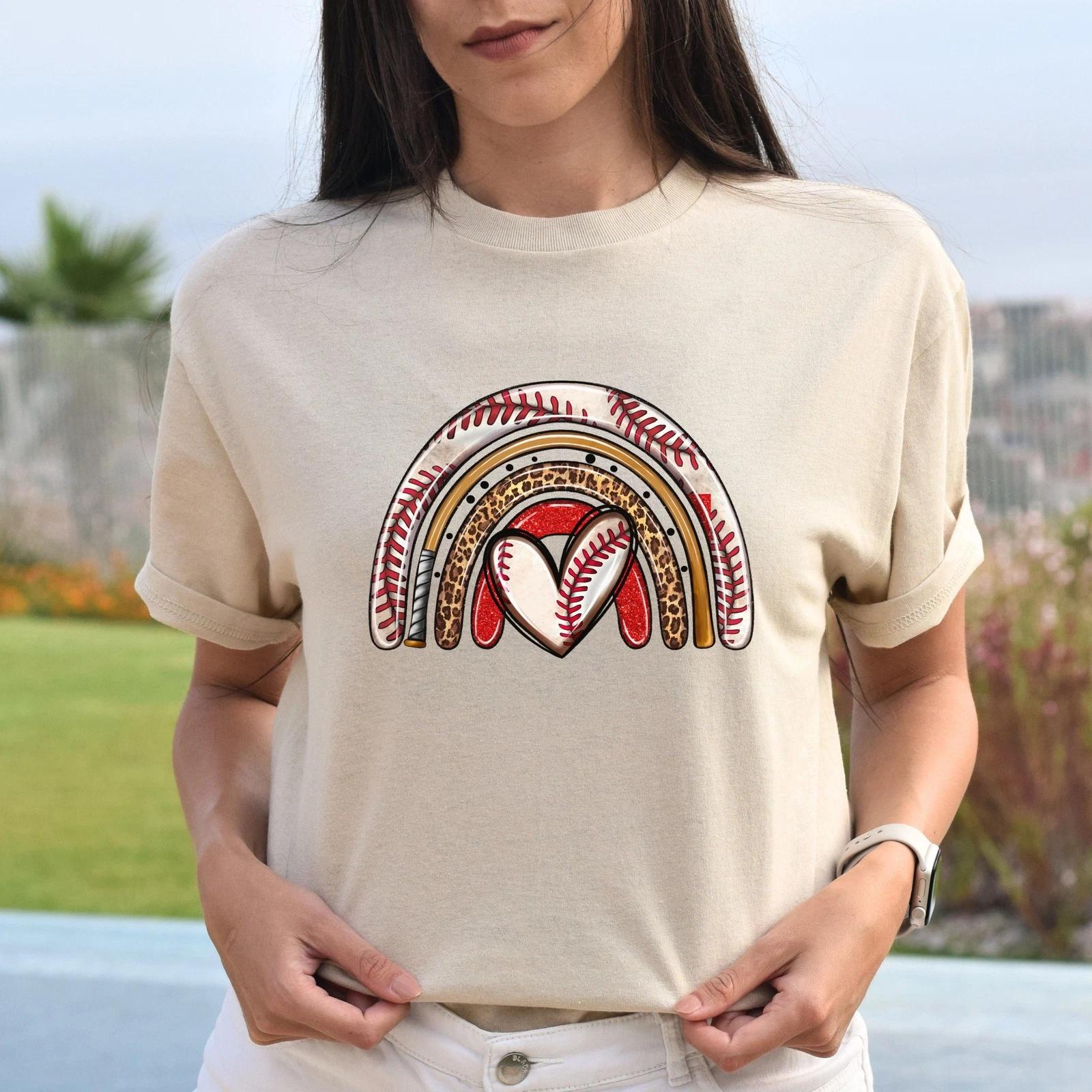 Baseball rainbow Unisex t-shirt baseball player tee baseball coach gift M