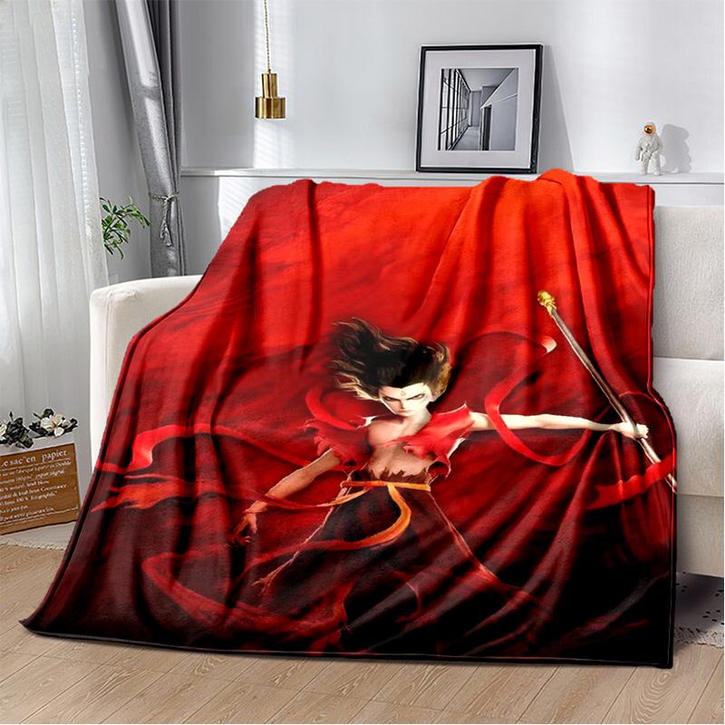 Nezha Flannel Office Student Nap Blanket: Winter Air Conditioning Sofa Picnic - Soft and Cozy Shawl Wrap