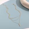 Multi Layer Necklace Stackable Designs Gold Silver Jewelry Lightweight Collarbone Chain Handmade Gift For Her