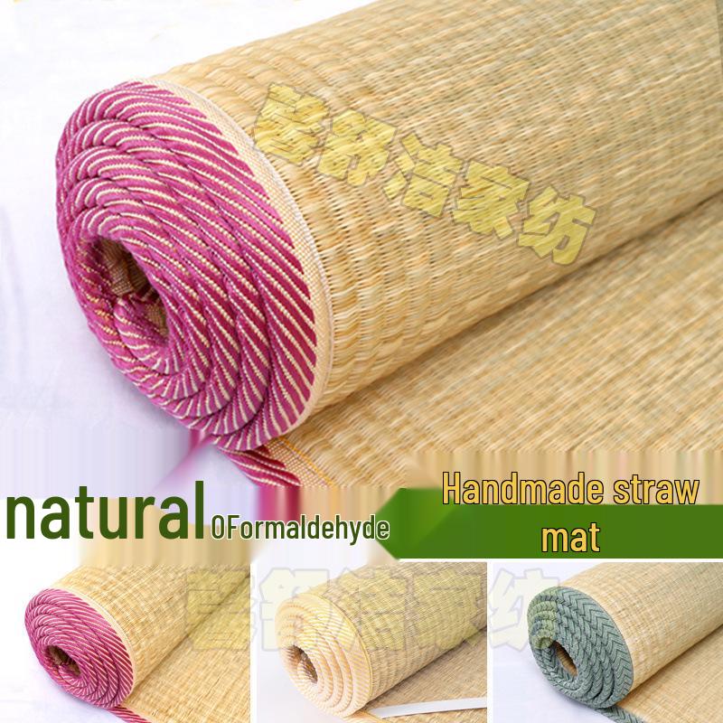 Single Student Dormitory Cooling Mat - White Hemp Fiber, 1m to 1.8m Sizes Pillowcase
