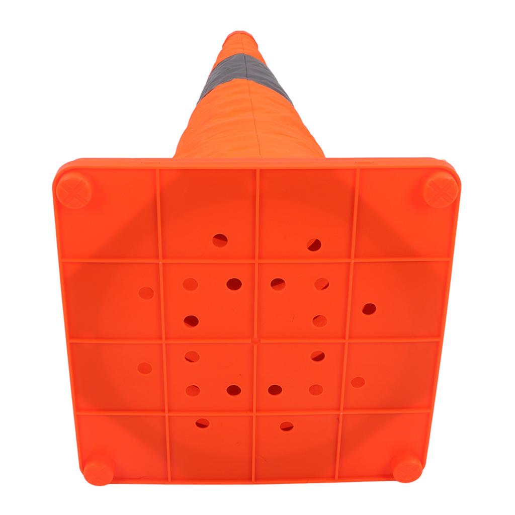 Collapsible Traffic Safety Cone 70x29x29cm Foldable Reflective Safety Road Parking Cone